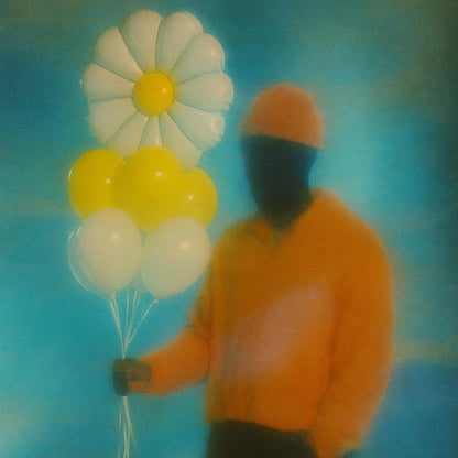 One Up Signature Daisy Flower Foil Balloon Bouquet – Or Single Helium Filled – Elegant Floral Party Decor