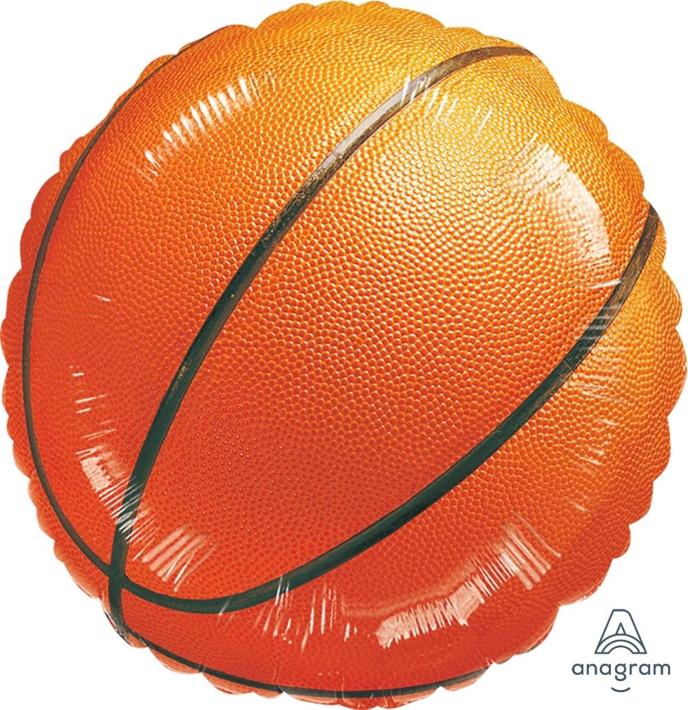 18" Basketball Balloon - ONE UP BALLOONS