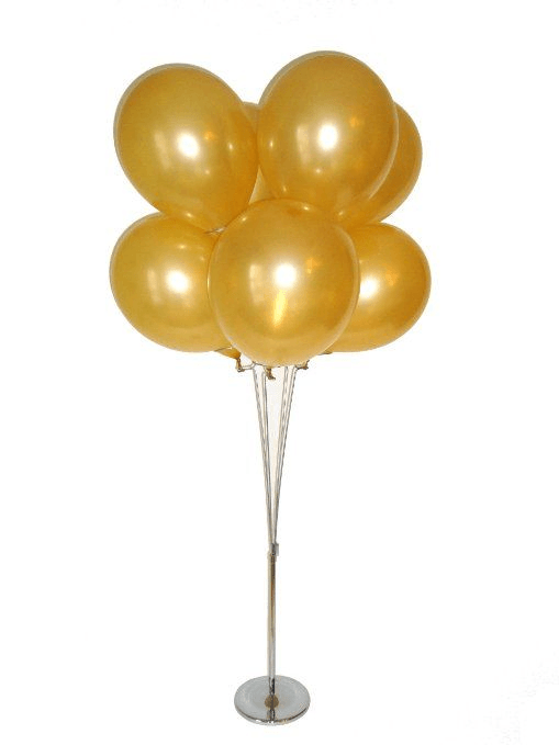 Air filled Balloon Stand bouquet of 7 - ONE UP BALLOONS