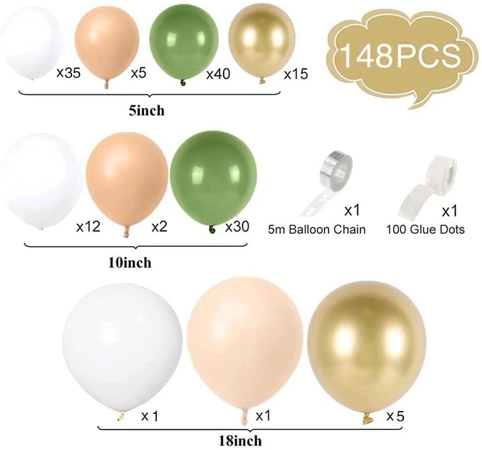 Green Shine Balloon Garland Kit - ONE UP BALLOONS