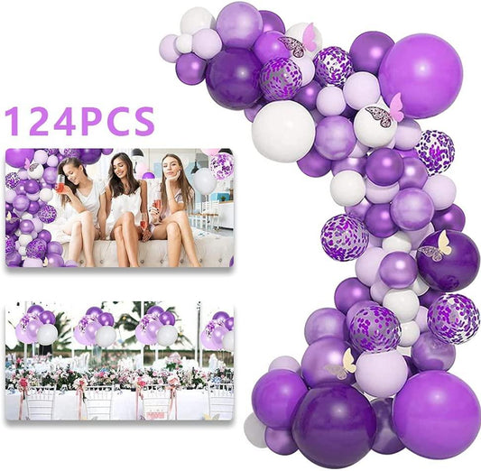 Purple Sugar Balloon Garland Kit - ONE UP BALLOONS