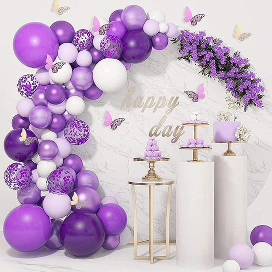 Purple Sugar Balloon Garland Kit - ONE UP BALLOONS
