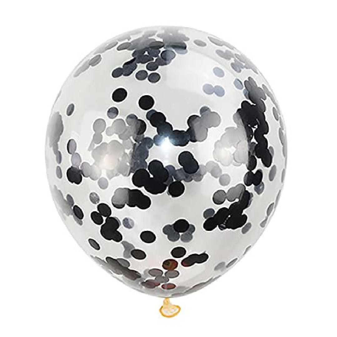 Black Confetti - ONE UP BALLOONS