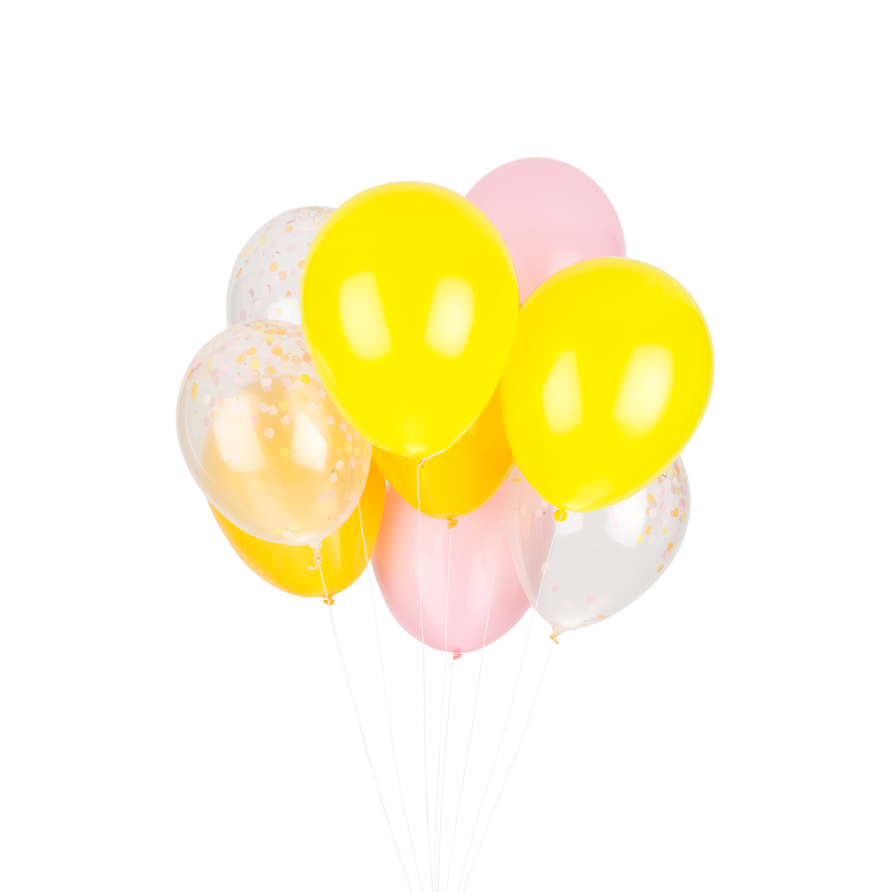 Citrus classic balloon bouquet - ONE UP BALLOONS