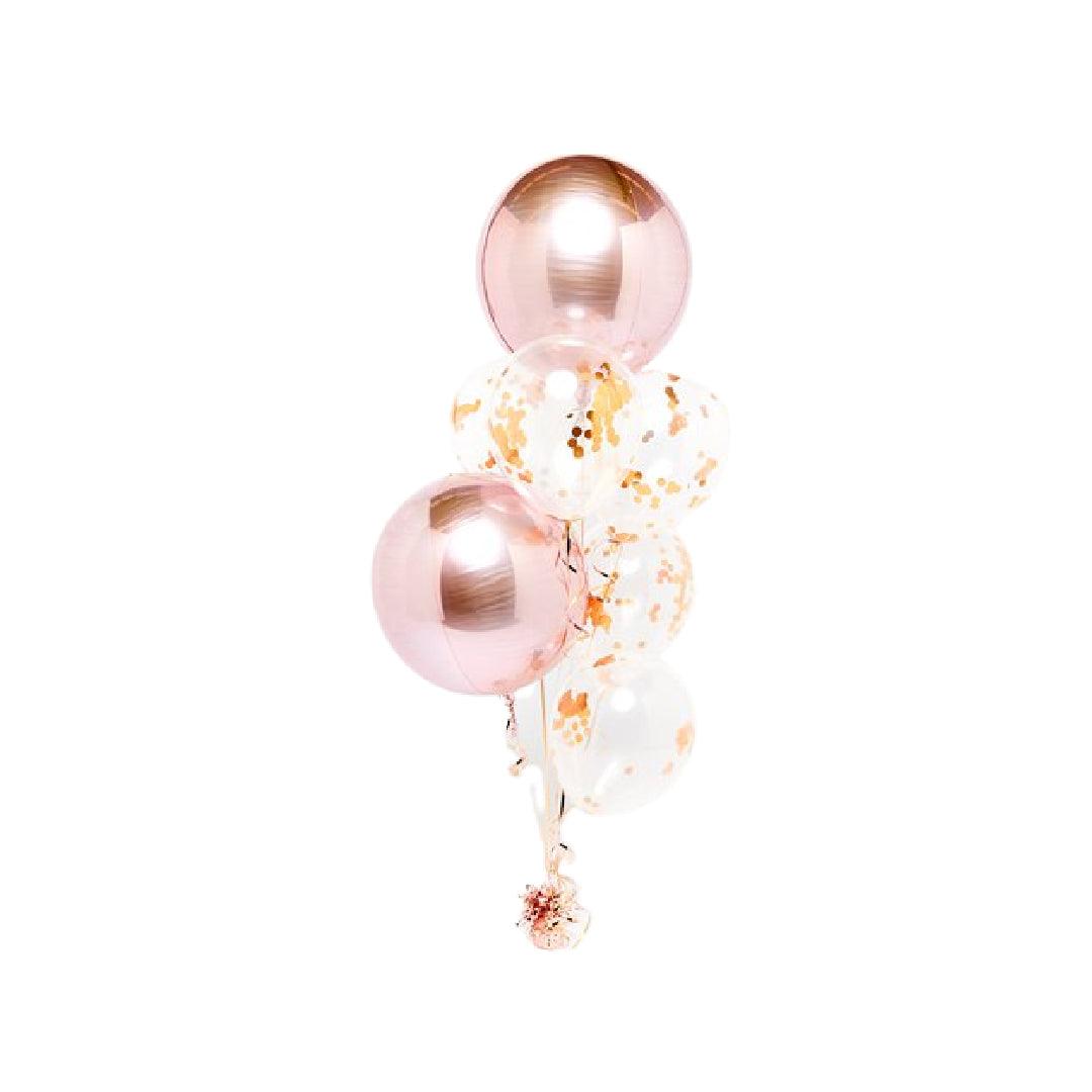 Rose Gold Party highlight balloon bouquet - ONE UP BALLOONS