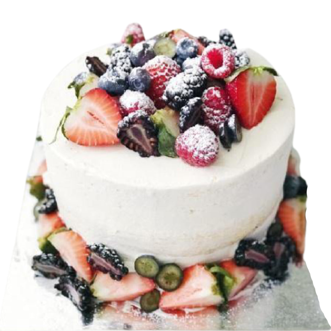 Seasonal Fruits World Cake