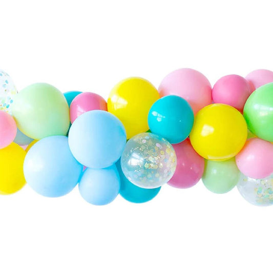 Happy colour splash grab & go balloon garland - ONE UP BALLOONS