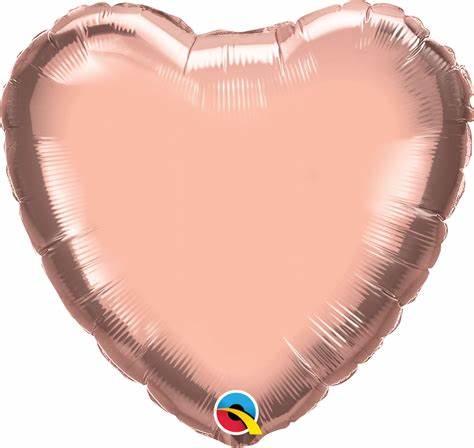 20" Rose Gold Foil Heart - ONE UP BALLOONS