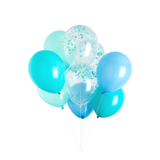 Poolside Classic Balloon Bouquet - ONE UP BALLOONS