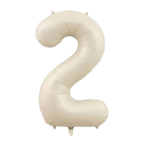 34 inch Beige Jumbo Balloon Number 2