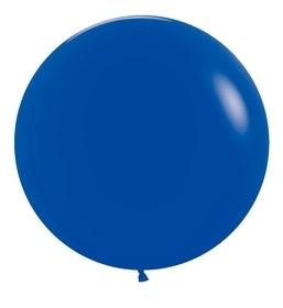 24" Fashion Royal Blue Helium filled with Hi Float - ONE UP BALLOONS