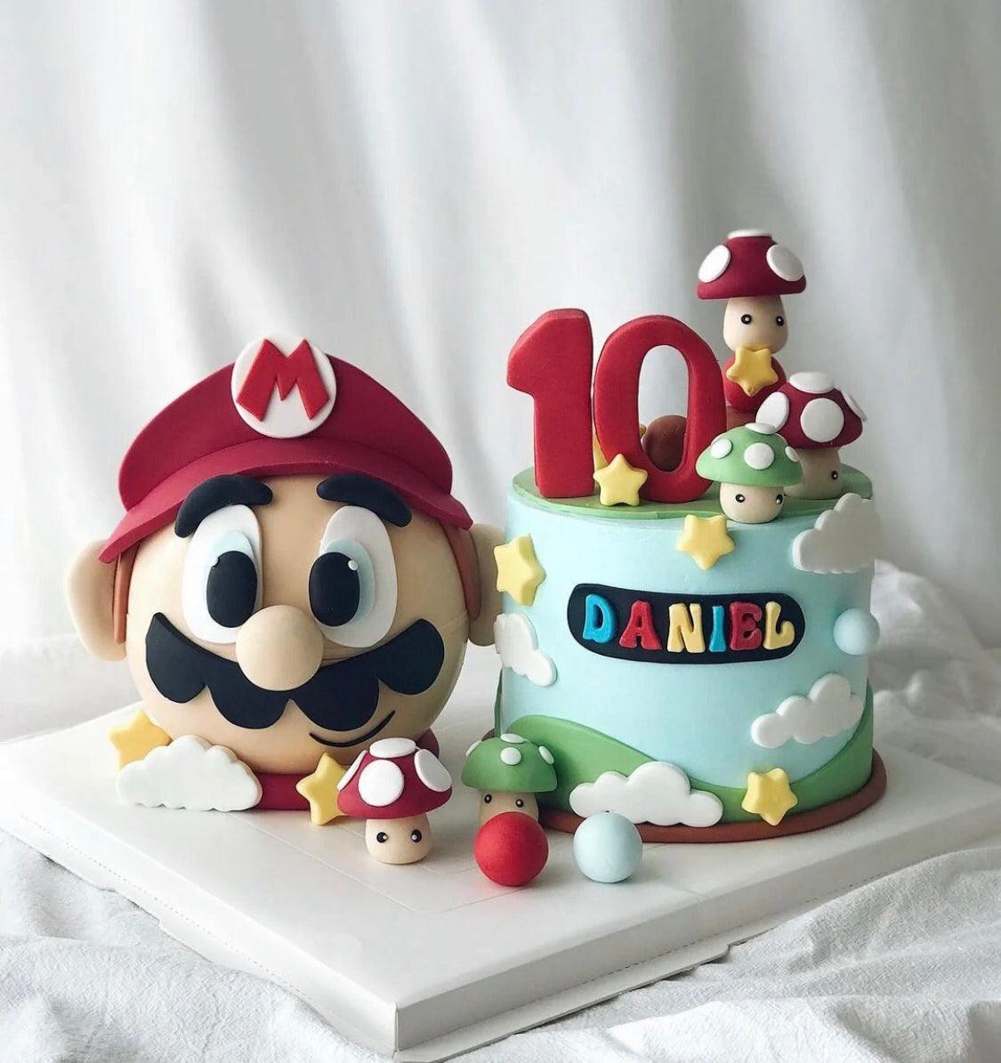 Mario cool kid double cakes - ONE UP BALLOONS