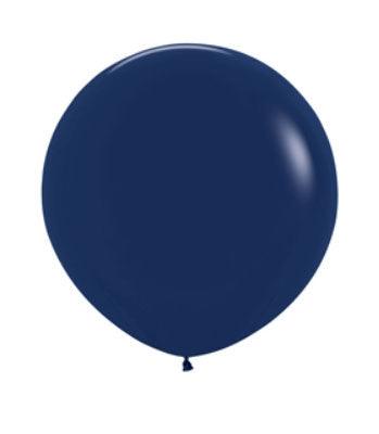 36” Navy blue jumbo latex balloon - ONE UP BALLOONS