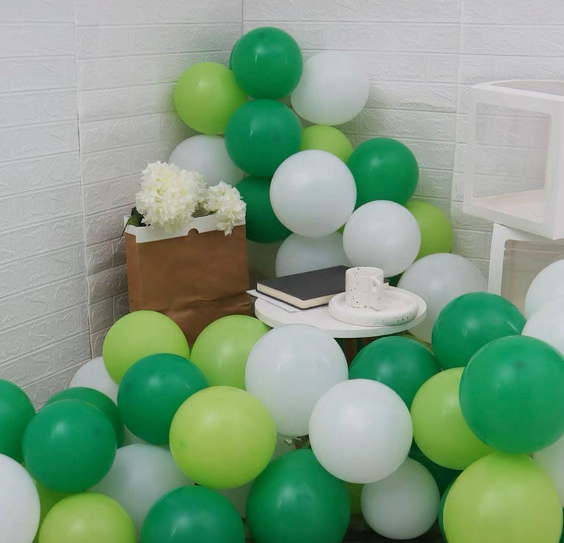 Global Shipping (50 pack) 11 inch Green Forest Theme Balloons (Balloons only) - ONE UP BALLOONS