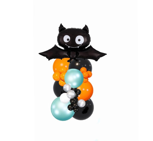 HALLOWEEN THEME - BAT FOIL BALLOON COLUMN - 4FT - ONE UP BALLOONS