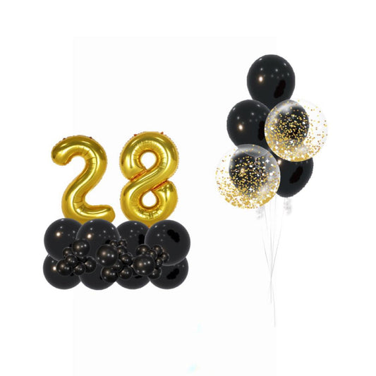 GIFT-COUTURE - CONFETTI BOUQUET & NUMBER PEDESTALS SET - ONE UP BALLOONS