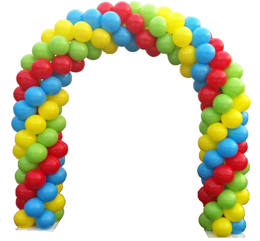 20 Foot Spiral Balloon Arch - ONE UP BALLOONS