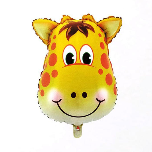 GIRAFFE Animal 34" helium filled SHAPED FOIL BALLOON Kids Birthday Party Decorations & Party Supplies - ONE UP BALLOONS