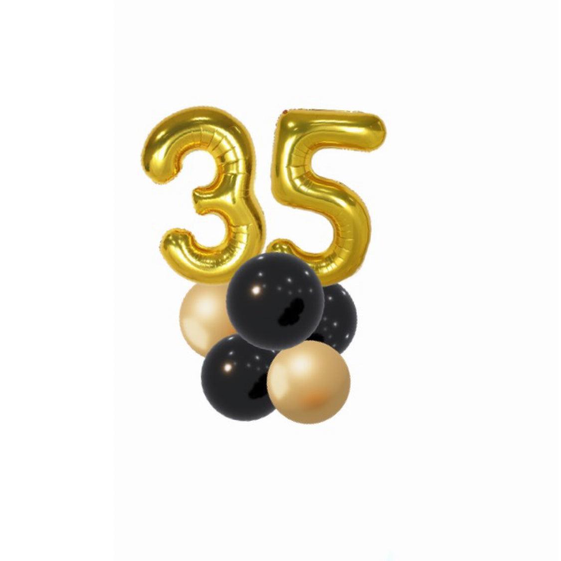 Pick An Age - Simple Gold - ONE UP BALLOONS