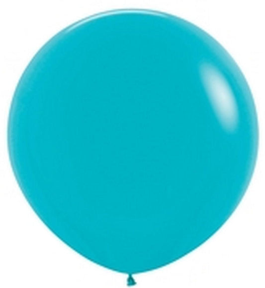 36” turquoise jumbo latex balloon for all types celebration - ONE UP BALLOONS