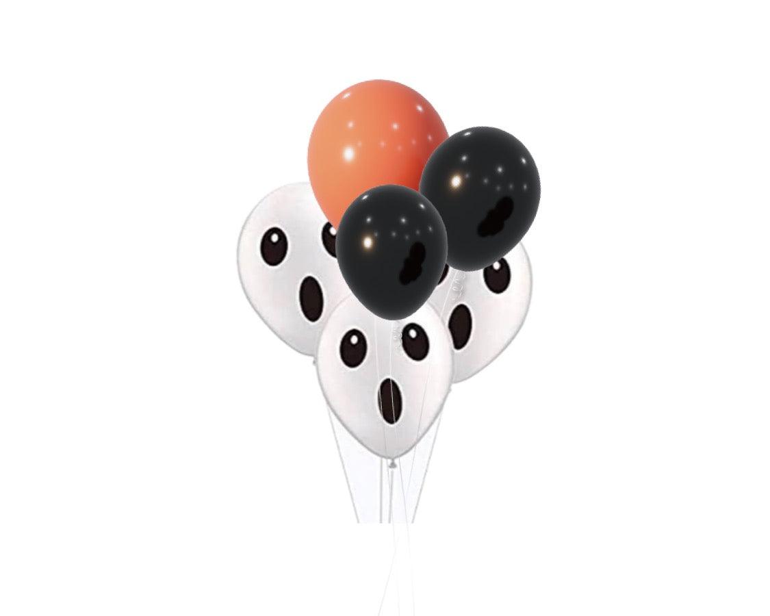 HALLOWEEN THEME - 11IN BALLOONS - BOUQUET OF 7 - ONE UP BALLOONS