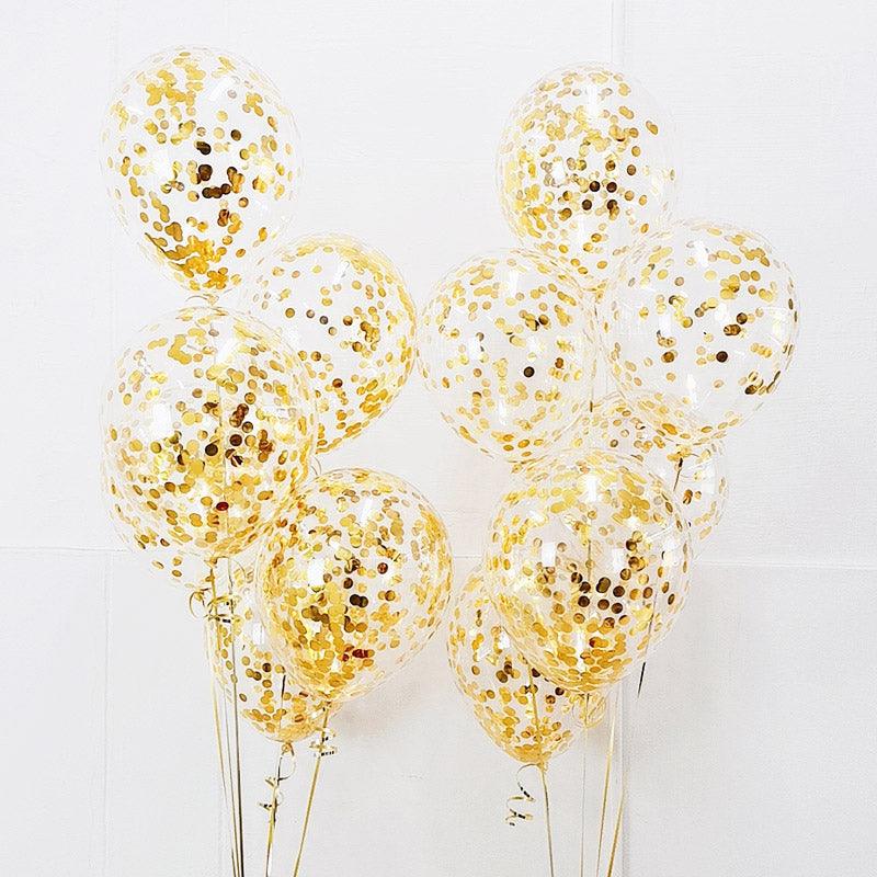 Gold Sparkle Bouquet - ONE UP BALLOONS