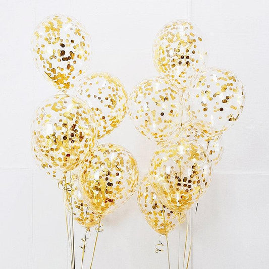 Gold Sparkle Bouquet - ONE UP BALLOONS