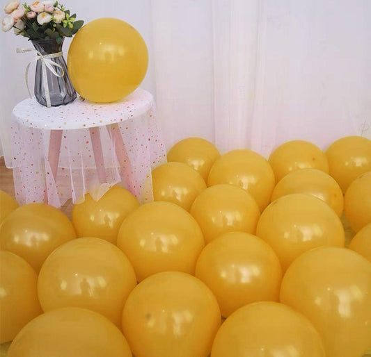 Global Shipping (50 pack) 11 inch Yellow Mustard Balloons high quality (Balloons only) - ONE UP BALLOONS