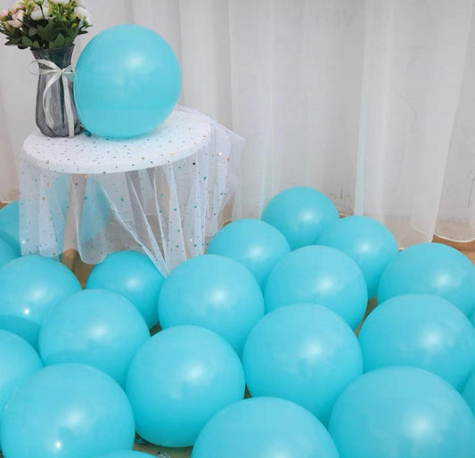 Global Shipping (50 pack) 11 inch Caribbean Blue Balloons (Balloons only) - ONE UP BALLOONS