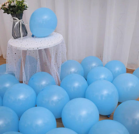 Global Shipping (50 pack) 11 inch Pale Blue Balloons (Balloons only) - ONE UP BALLOONS