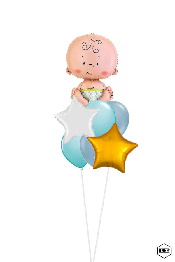 Cute Baby Helium Birthday Baby Shower Balloon - ONE UP BALLOONS