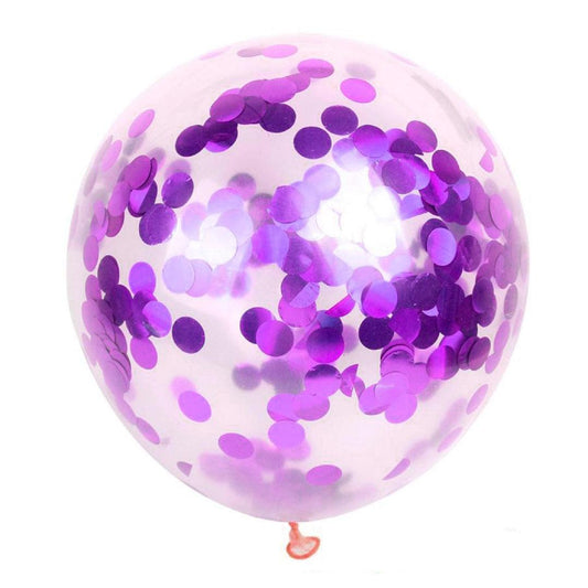 Purple Confetti - ONE UP BALLOONS