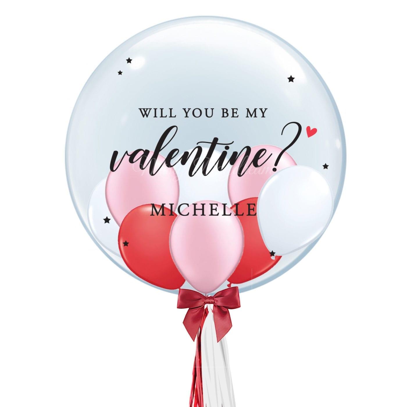 Will You Be My Valentines? Helium Balloon - ONE UP BALLOONS